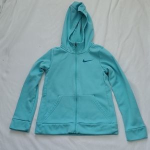 Nike Big Kid Aqua Medium Hoodie Jacket